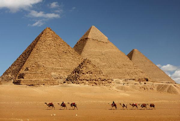 Great Pyramids of Giza in Egypt