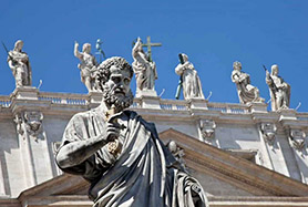 St. Peter's Basilica at Vatican City in Rome, Italy
