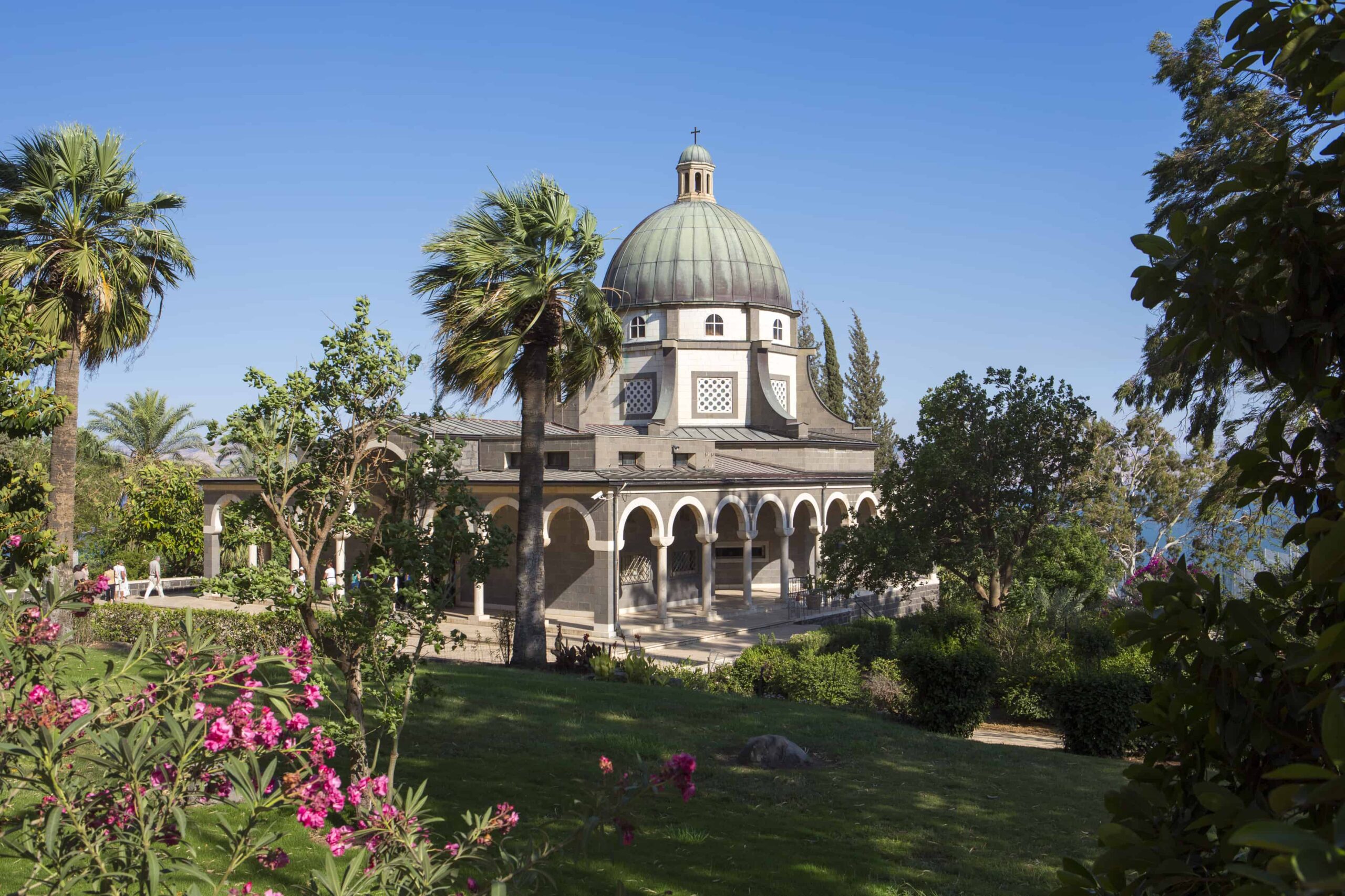 Panoramic view of Jerusalem Old City with golden Dome of the Rock