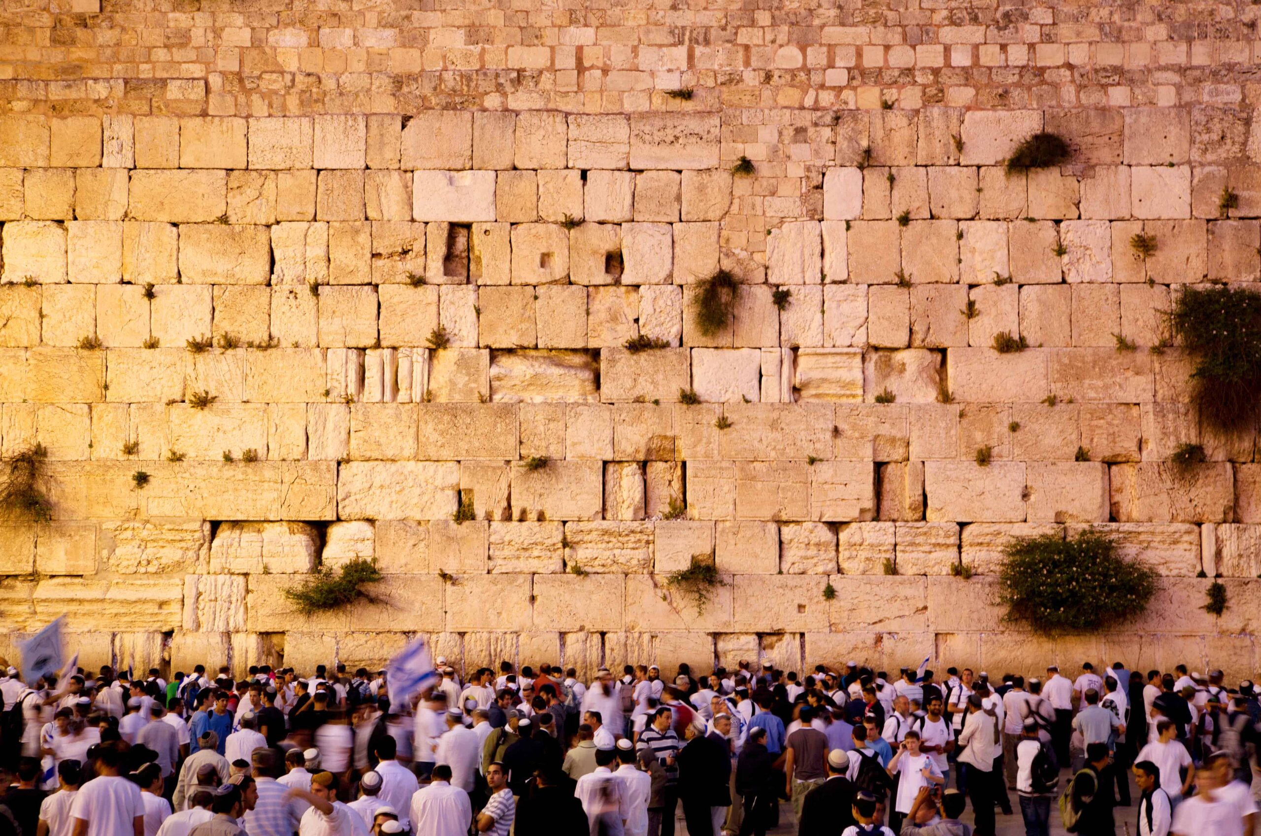Panoramic view of Jerusalem Old City with golden Dome of the Rock