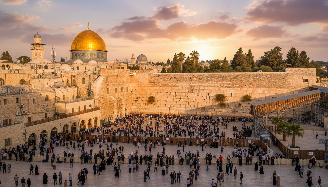 Israel — Western Wall and Temple Mount in Jerusalem
